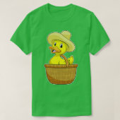 Duck as Farmer with Basket T-shirt (Design voorkant)
