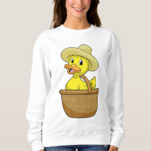 Duck as Farmer with Basket Trui