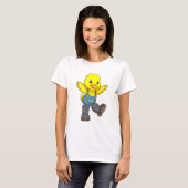 Duck as Farmer with Boots T-shirt (Voorkant volledig)