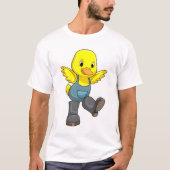 Duck as Farmer with Boots T-shirt (Voorkant)