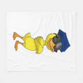 Duck as Police officer with Police cap Fleece Deken (Voorkant (Horizontaal))