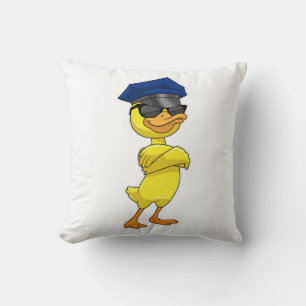 Duck as Police officer with Police cap Kussen