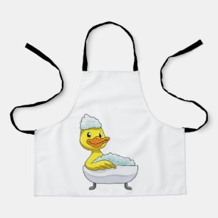 Duck at Bathing with Bathtub & Foam Schort