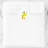 Duck at Darts with Dart Ronde Sticker (Tas)