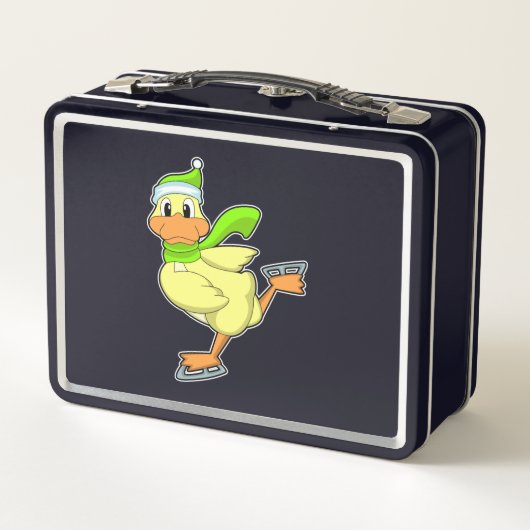 Duck at Ice skating with Ice schaatsen (Achterkant)