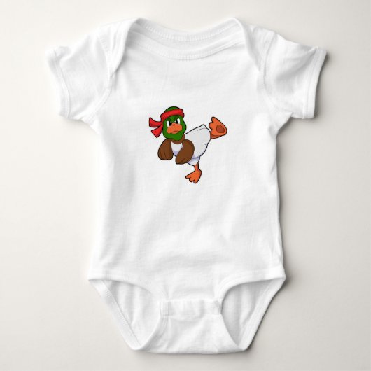 Duck at Martial arts Karate Romper (Voorkant)