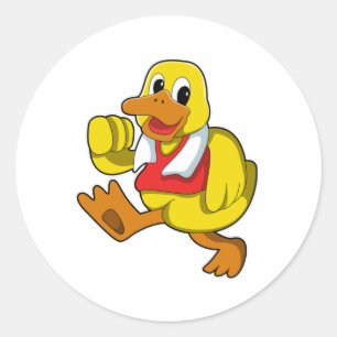Duck at Running Ronde Sticker