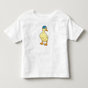 Duck at Swimming with Swimming goggles Kinder Shirts