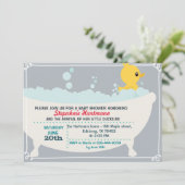 Duck Baby shower Invitation Kaart (Staand voorkant)