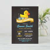 Duck Baby shower Invitation Kaart (Staand voorkant)