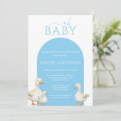 Duck Baby shower Kaart (Staand voorkant)