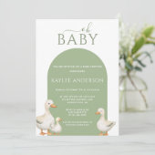 Duck Baby shower Kaart (Staand voorkant)