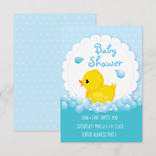 Duck Bad-tijd Baby Douche Uitnodigingen