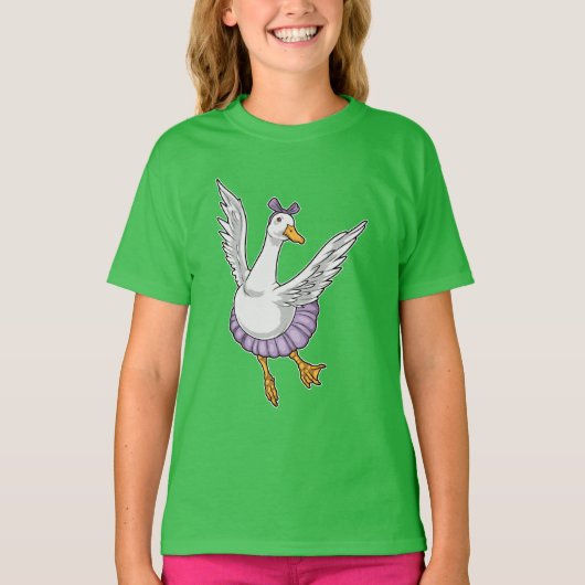 Duck Ballerina Ballet Dance T-shirt (Voorkant)