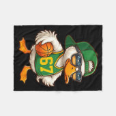 Duck Basketball 67 Gen Alpha Slang Srts Men Boys K Fleece Deken (Voorkant (Horizontaal))