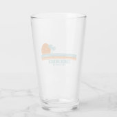 Duck Beach North Carolina Sun Palm Trees Glas (Achterkant)