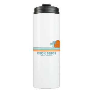 Duck Beach North Carolina Sun Palm Trees Thermosbeker