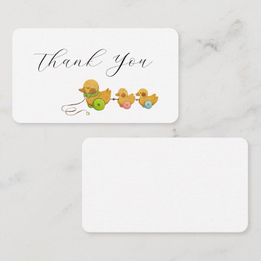 Duck bedankt informatiekaartje (Voorkant / Achterkant)