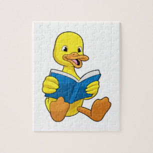 Duck bij Lezen met Boek Legpuzzel