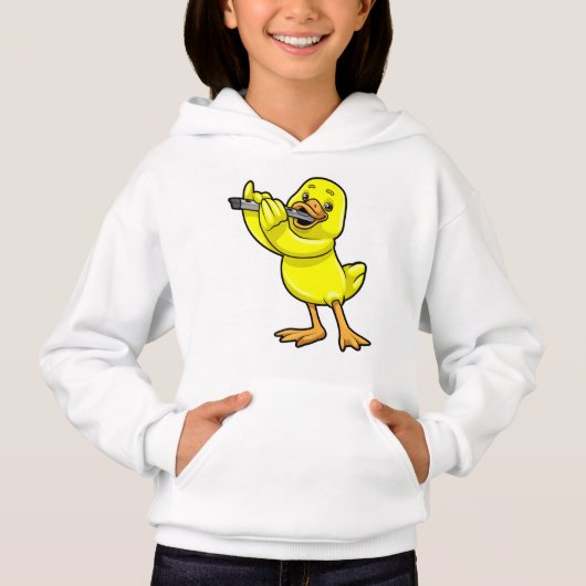 Duck bij Muziek met Flute (Voorkant)