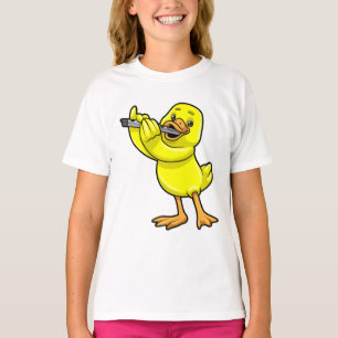 Duck bij Muziek met Flute T-shirt