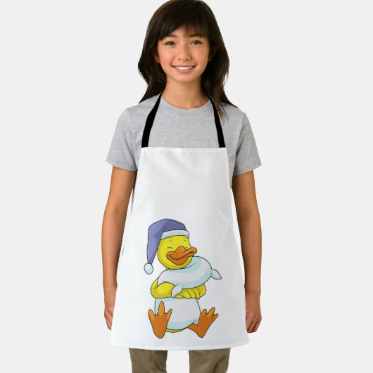 Duck bij Sleeping met Nightcap Schort (Insitu)