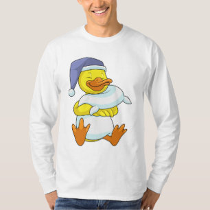 Duck bij Sleeping met Nightcap T-shirt