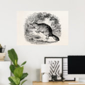 Duck Bond Platypus Persoonlijke Dieren Poster (Thuiskantoor)