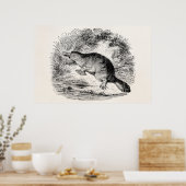 Duck Bond Platypus Persoonlijke Dieren Poster (Keuken)
