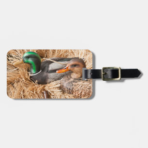 Duck Call Mallard Drake Hunter Bagagelabel