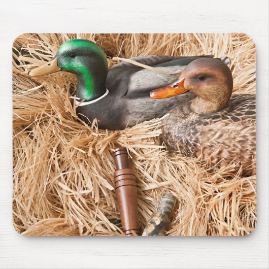 Duck Call Mallard Drake Hunters Muismat (Voorkant)