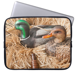 Duck Call Mallard Drake Hunting 15-inch Hoesje lap Laptop Sleeve
