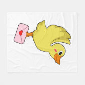 Duck Carrier-duivel Fleece Deken (Voorkant (Horizontaal))