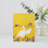 Duck, Castle en Flowers Briefkaart (Staand voorkant)