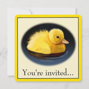 Duck Chick verjaardagsfeestje Kaart