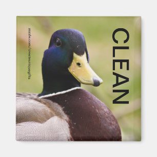 Duck Clean Dirty Dishwaser Magnet Magneet
