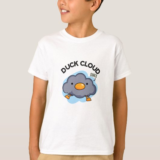 Duck Cloud Funny Weather Pun T-shirt (Voorkant)