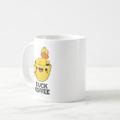 Duck Coffee Funny Drink Pun Koffiemok (Voorkant links)
