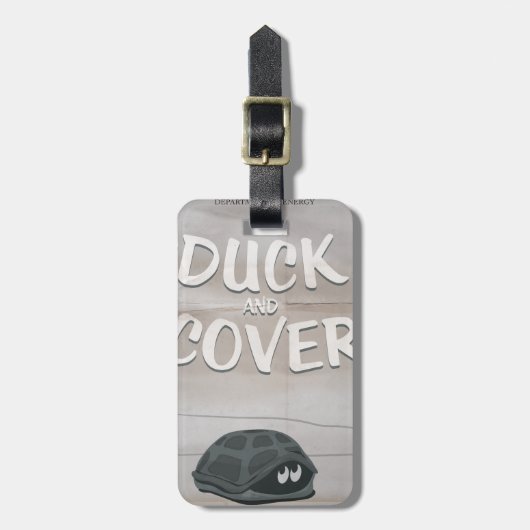 Duck & Cover Bagagelabel (Voorkant verticaal)