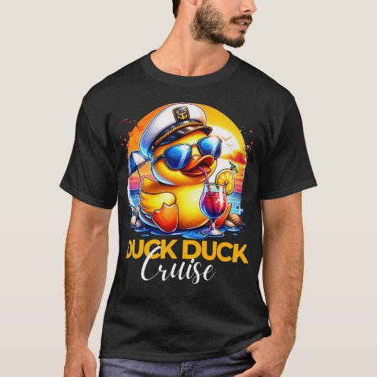 Duck Cruise Grappige Familie Cruising Matching Gro T-shirt (Voorkant)