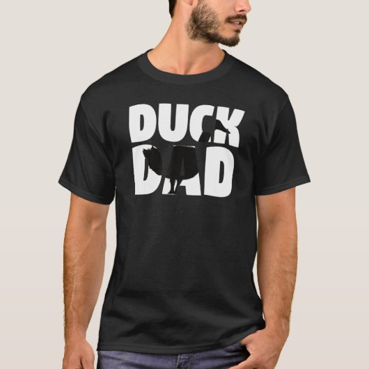 Duck Dad Duck Lover for Fathers Gamekeepers Zooke T-shirt (Voorkant)