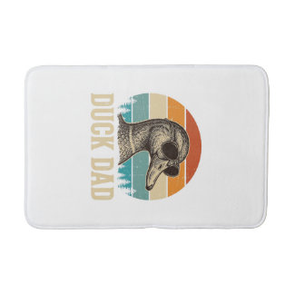 Duck Dad Vintage Gravure Retro Zonsondergang T-shi Badmat