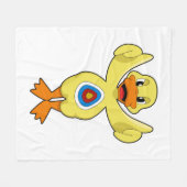 Duck Darts Bullseye Fleece Deken (Voorkant (Horizontaal))