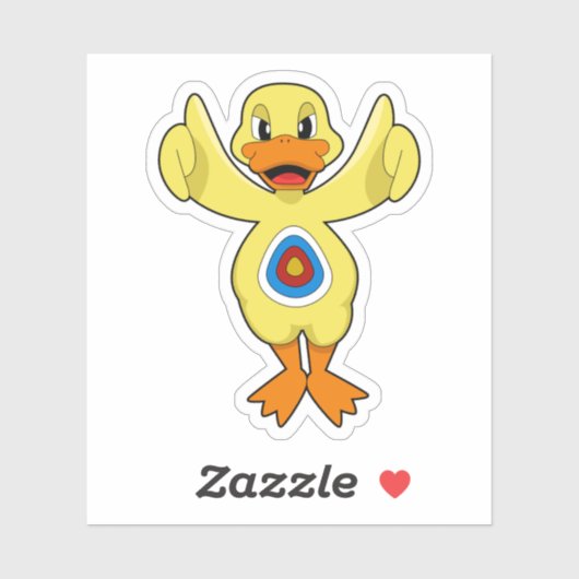 Duck Darts Bullseye Sticker (Vel)
