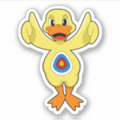 Duck Darts Bullseye Sticker (Voorkant)
