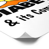 Duck Diabetes en zijn Complicaties Poster (Hoek)