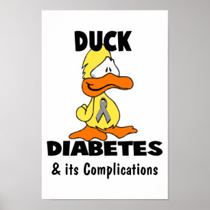 Duck Diabetes en zijn Complicaties Poster