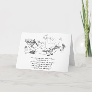 Duck Doctor ziet patiënten Bedankkaart