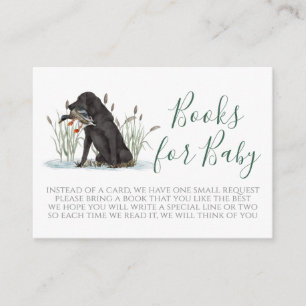 Duck Dog Baby shower Green Book Request Kaart