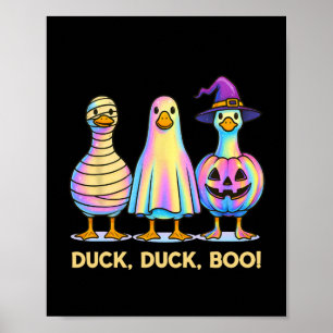 Duck Duck Boo Grappig Halloween Kostuum Spooky Goo Poster